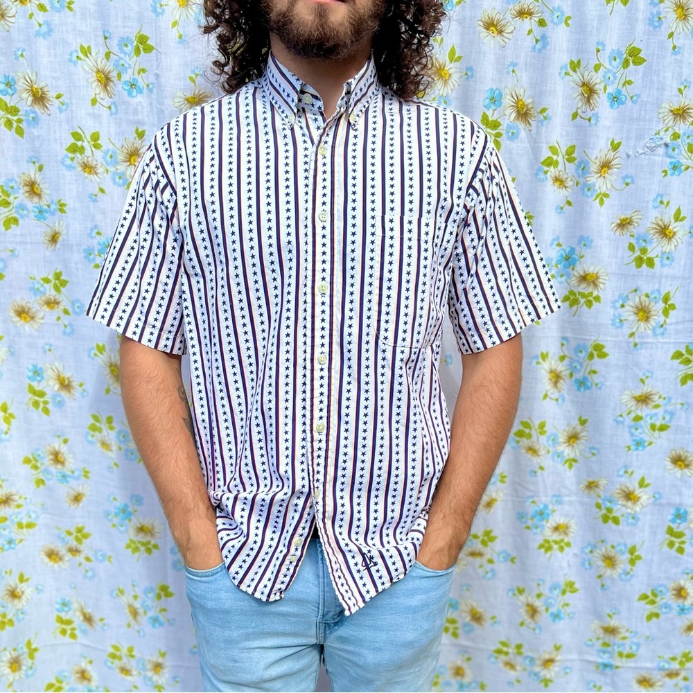 Stars & Stripes short sleeve button up
